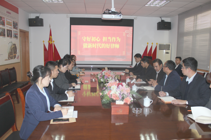 李文勋为凌云志党员律师讲专题党课